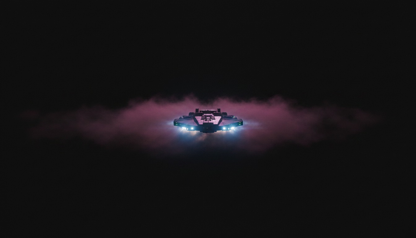 Aura-36 Their Own Sky cover — a ship alone in deep space